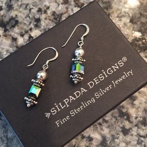 Silpada Crystal wire Earrings
